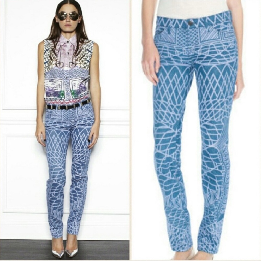 Current Elliot‎ x Mary Katrantzou Skyrograph Tonal Skinny Jeans Sz. 27